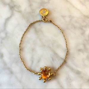 Tory Burch Brass Chain Bracelet- length: 7”